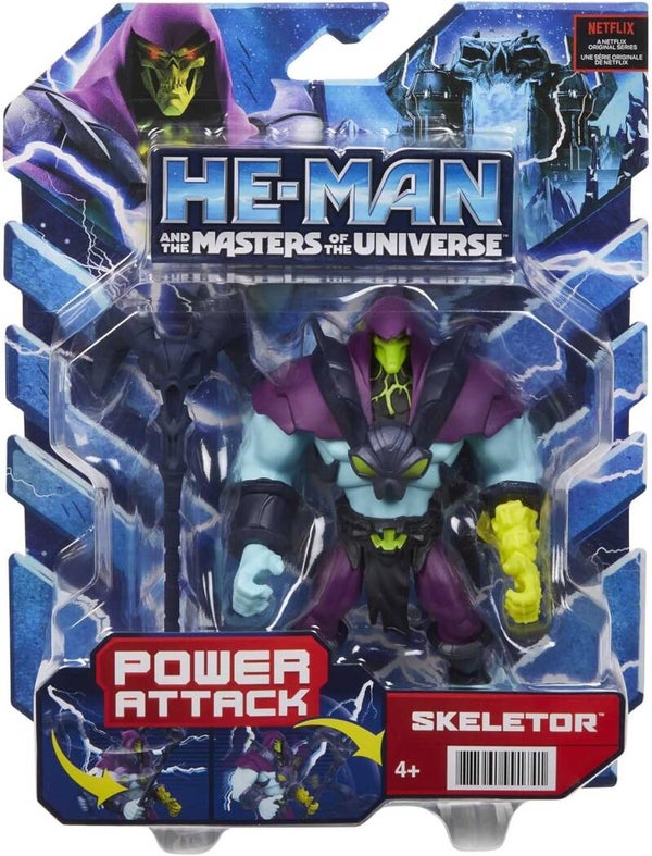 Masters of the Universe Skeletor Action Figures Based on Animated Series for Storytelling Play, Articulated Battle Characters, Gift for 4 Years and Older