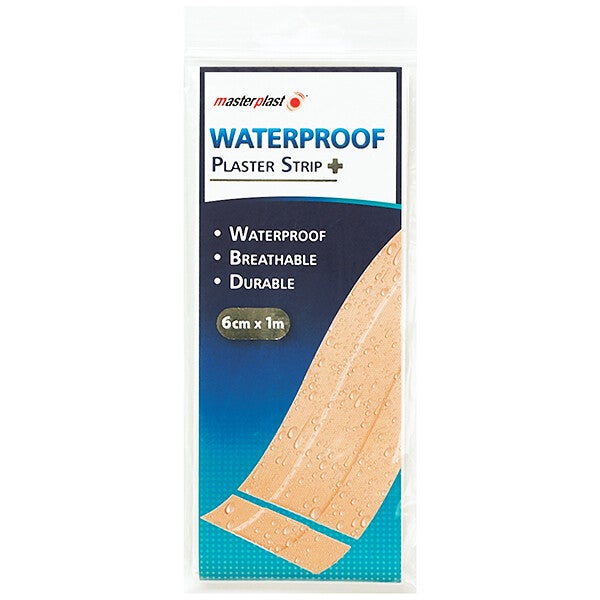 Masterplast Waterproof Plaster Strip 6cm X 1M CDU