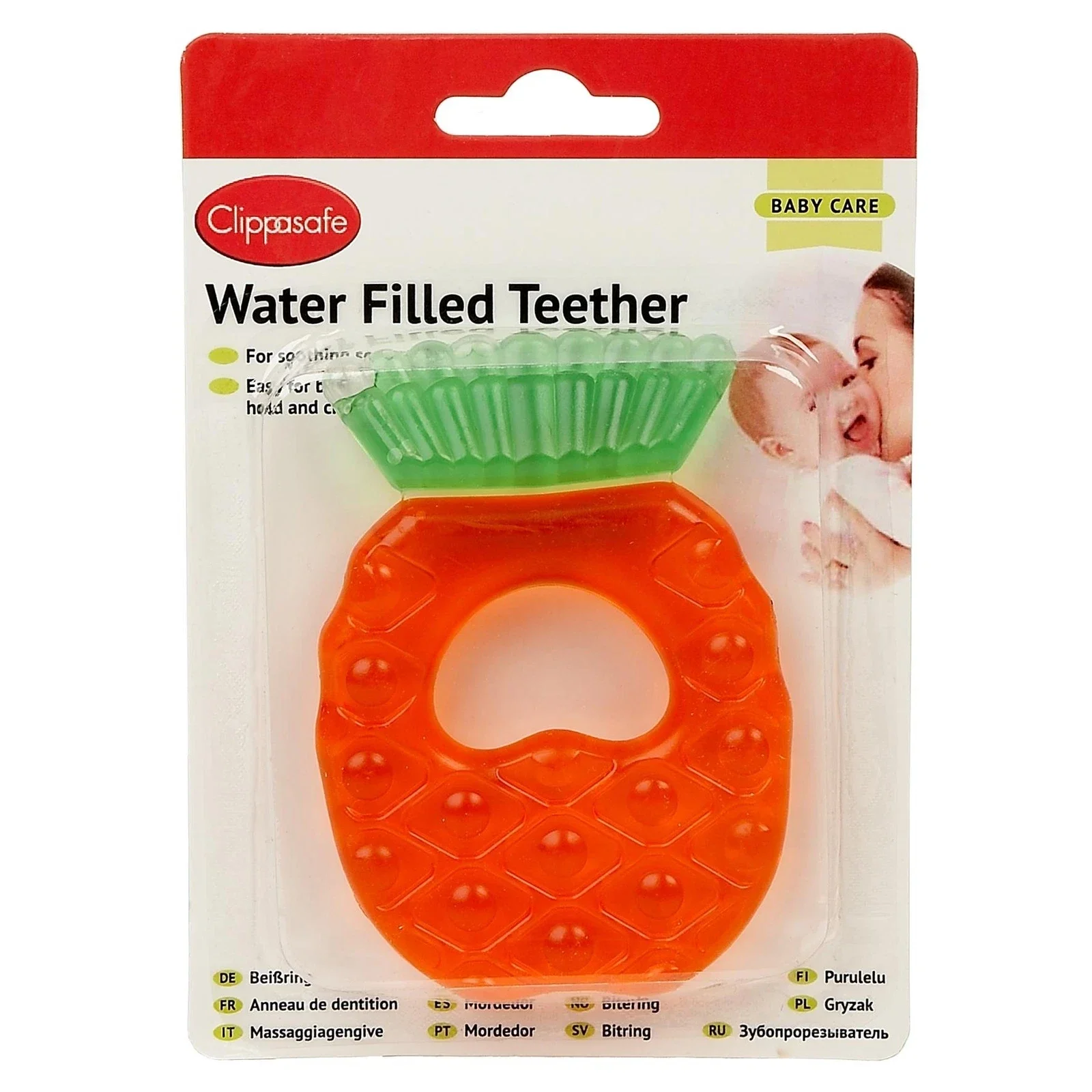 Clippasafe Water-Filled Pineapple Baby Teether TOYS