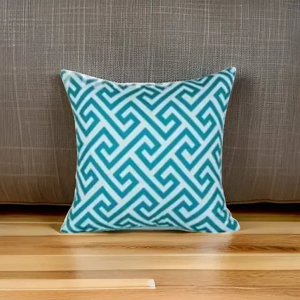 Geometric Teal Cushion Cover 50x50cm