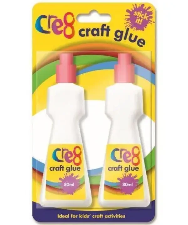 Cre8 Clear Craft Glue 80ml (2pk)