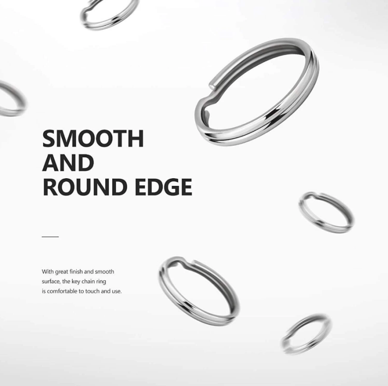 Round Key Rings 28mm Key Rings for Cars Bags Accessories, Key Chain Connectors