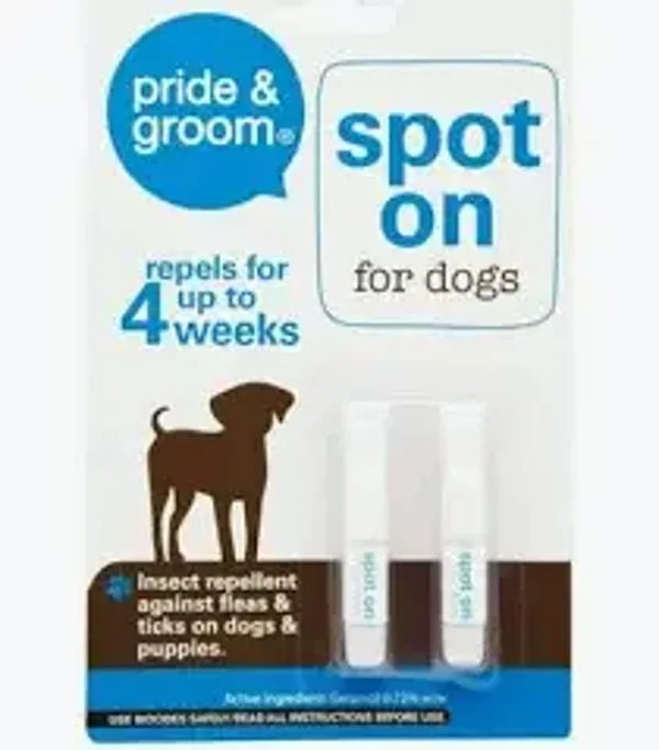 Pride & Groom Spot On For Dogs 2 Pack PETS