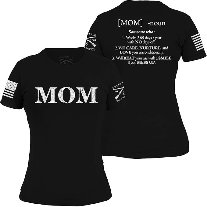 Custom Mom T-Shirt printed on front and back