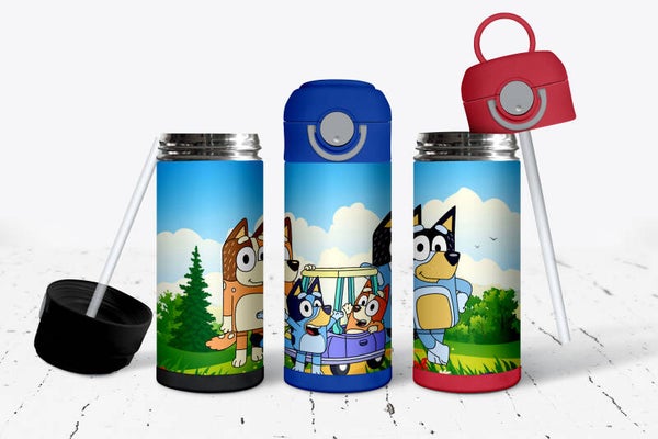 Cartoon tumbler for kids stainless steel personalize