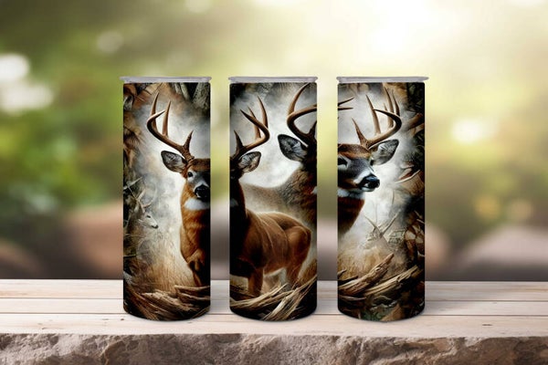 Deer buck tumbler custom personalized