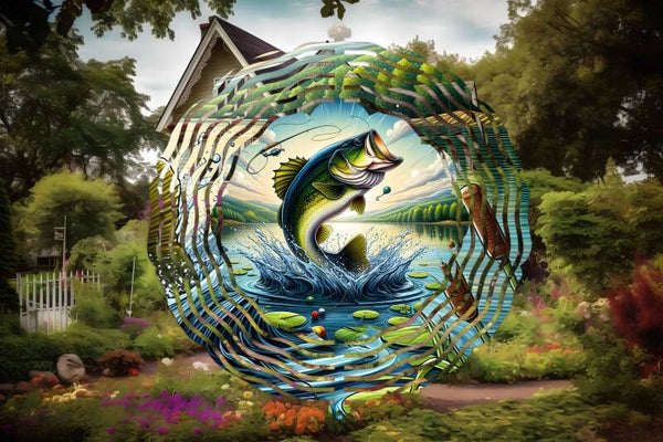 10" Double sided Fishing wind spinner