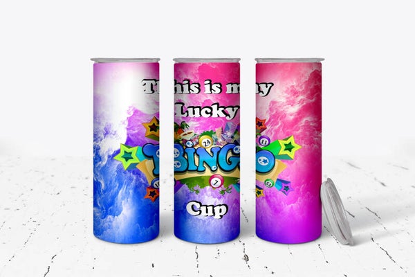 Lucky Bingo cup stainless steel tumbler custom