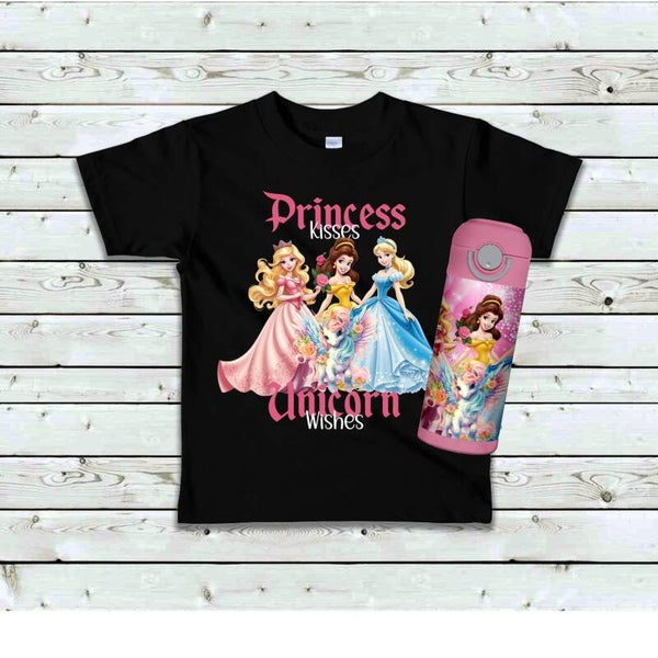 Princess And unicorn T-Shirt for kids