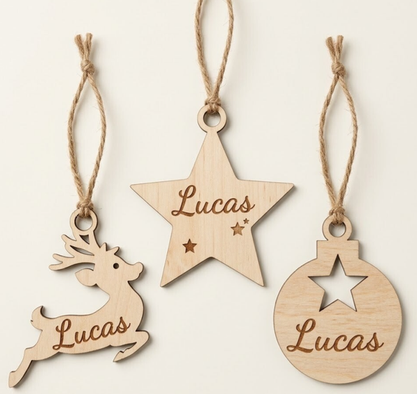Kerstbal hout