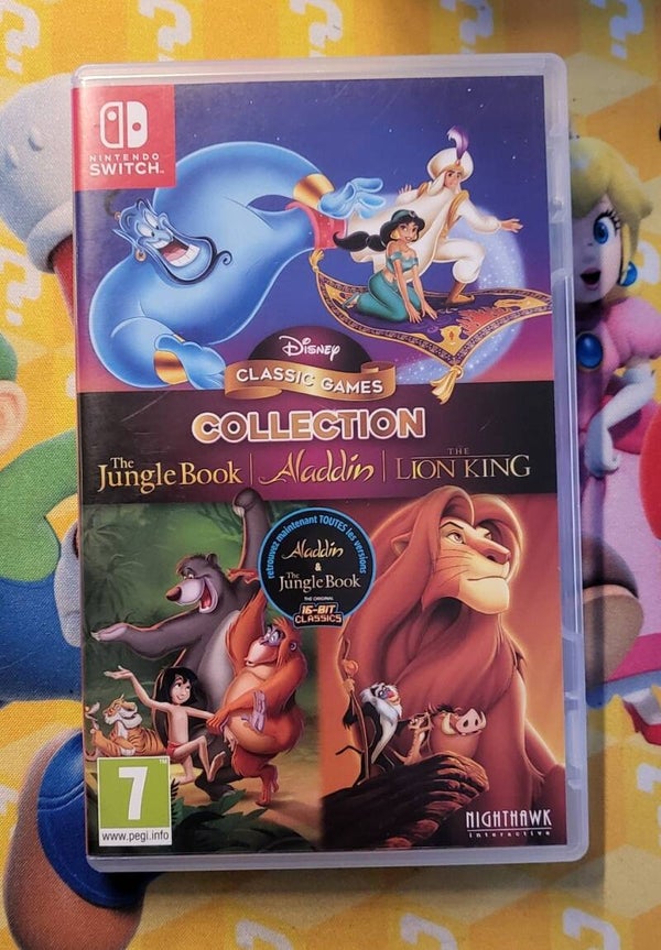 Collection de jeux classiques Disney : Le Livre de la Jungle, Aladdin et Le Roi Lion Switch