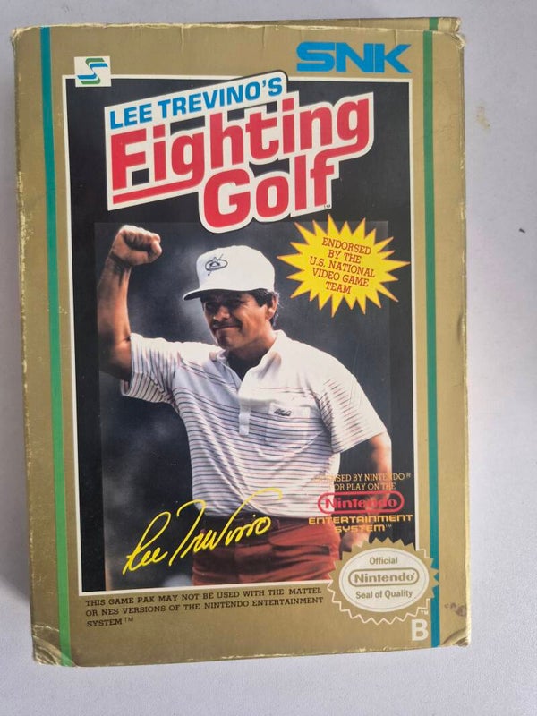 Lee Trevino's Fighting Golf NES en boîte