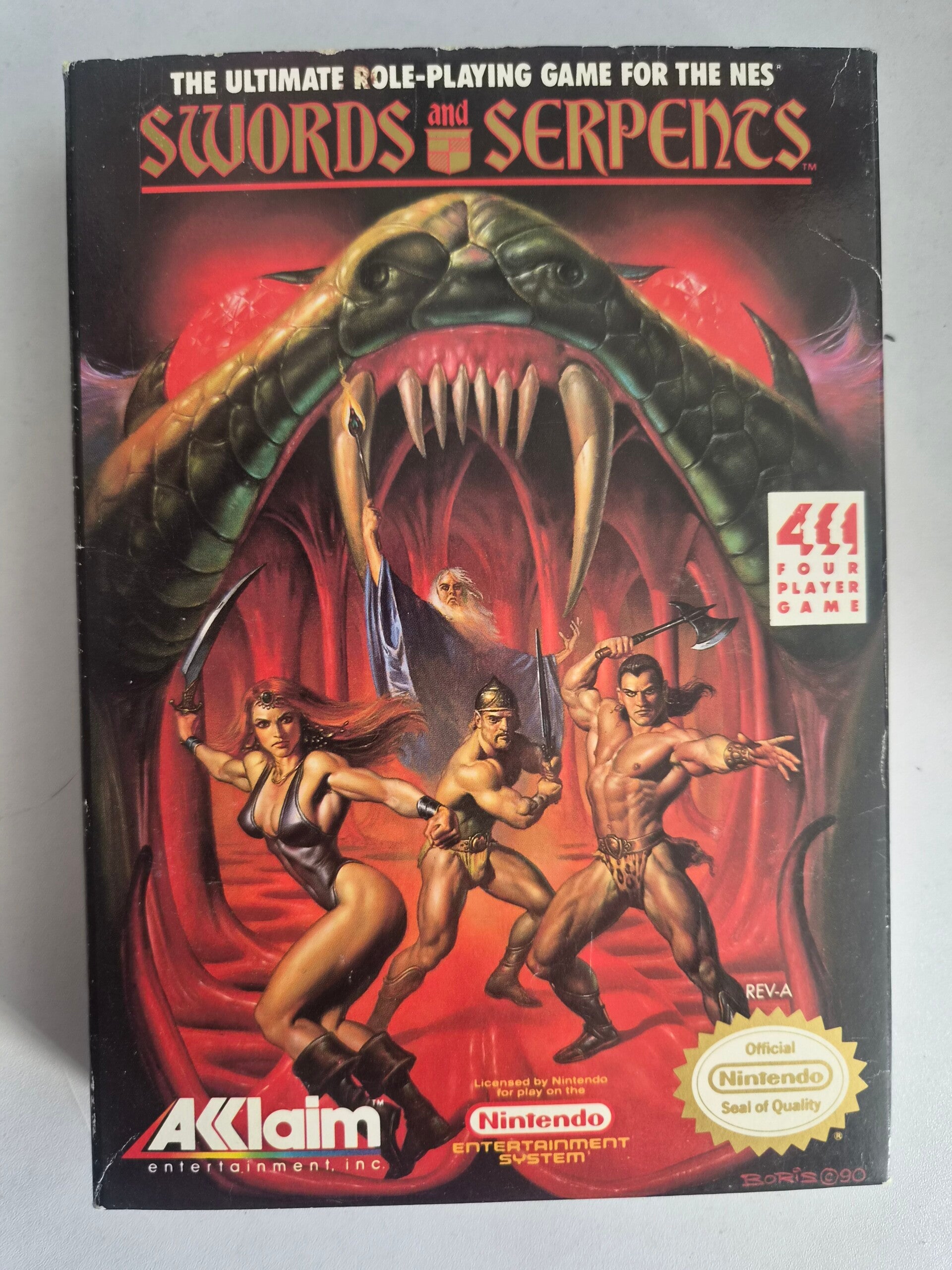 Swords and Serpents NES complet en boîte
