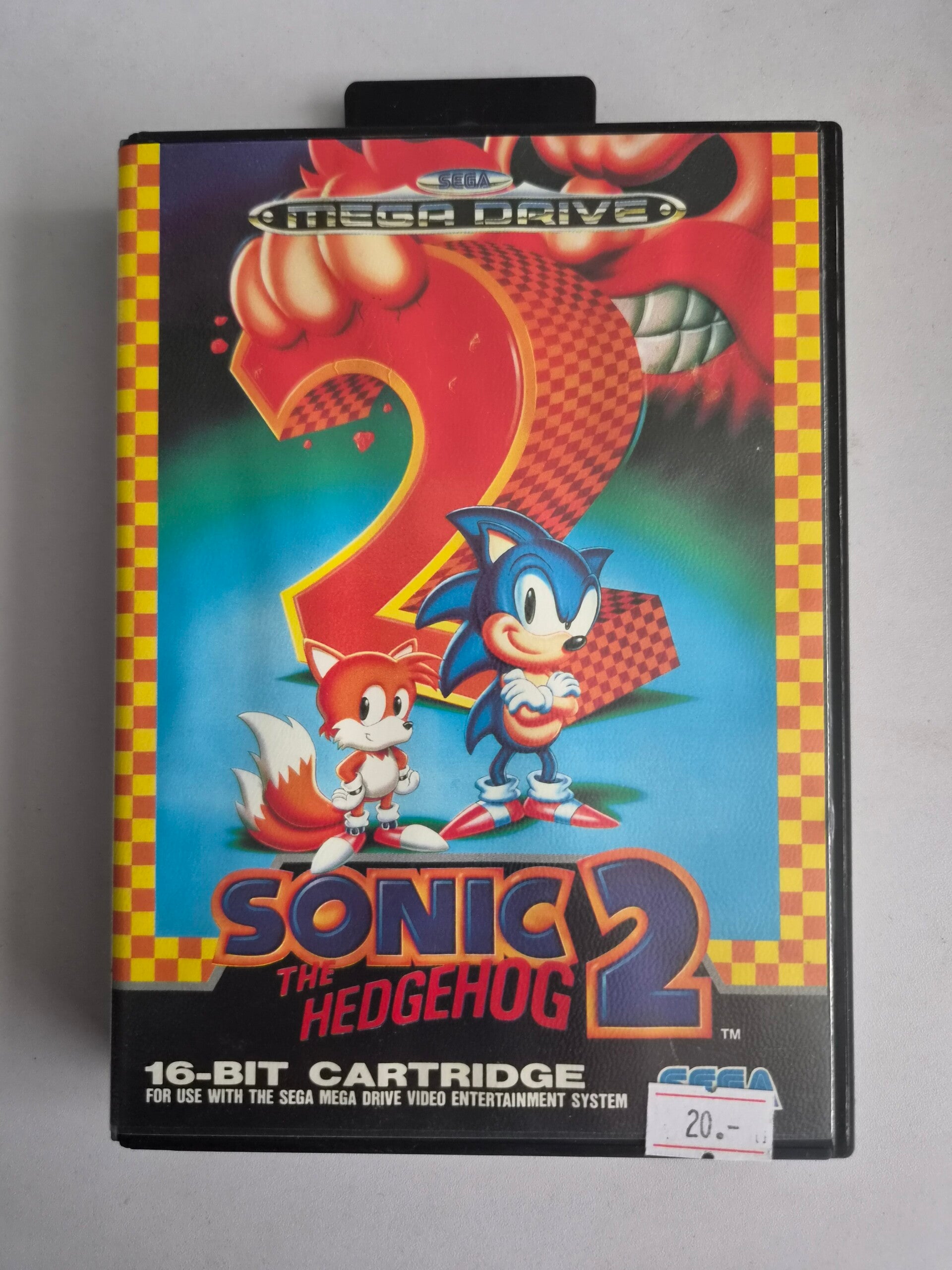 Sonic The Hedgehog 2 Mega Drive en boîte