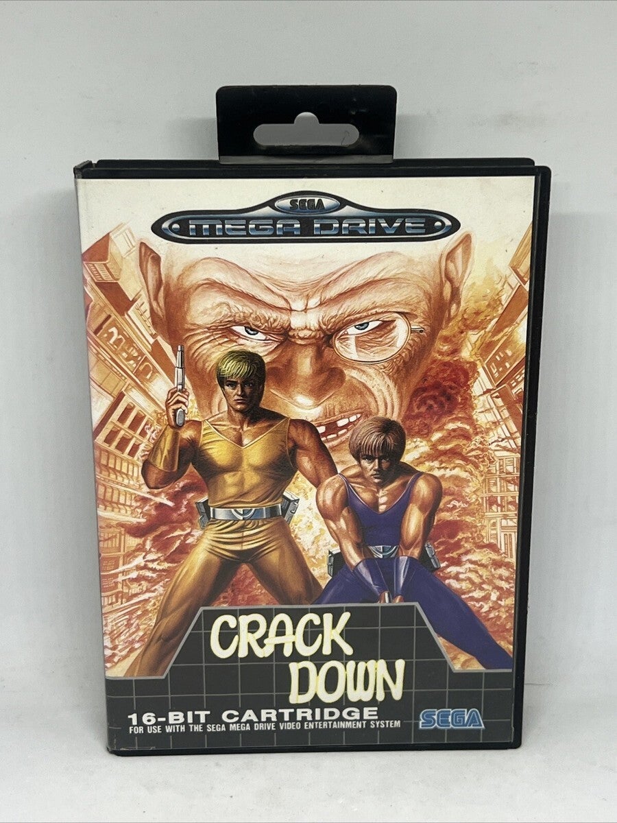 Crack Down Mega Drive en boîte