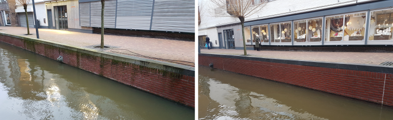 Gemeenten; gemeente; kademuren; hogedrukreiniging