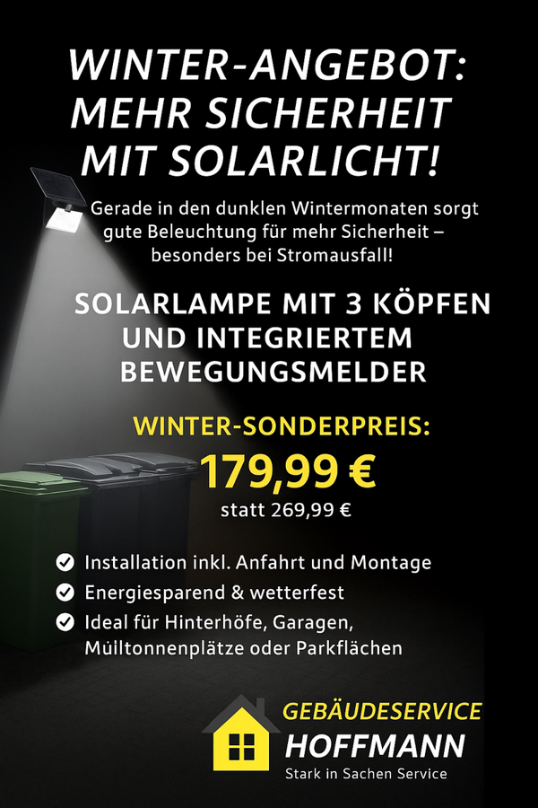 LED SOLARLAMPE MIT BEWEGUNGSMELDER