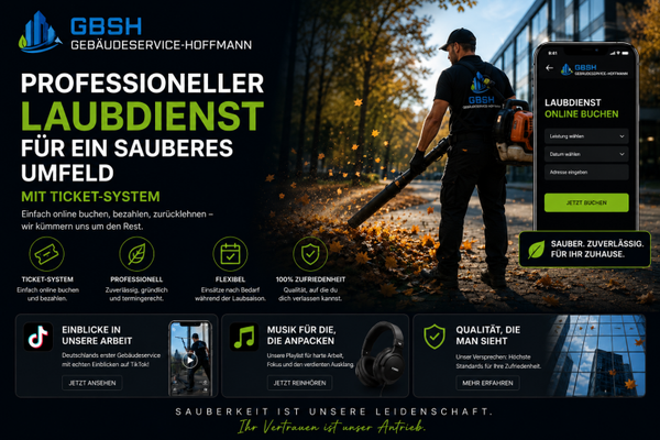 LAUBENTFERNUNG SAISON 2026 TICKET BASIC EINFAMILIENHÄUSER, KLEINE GEWERBEOBJEKTE 14 TÄGIG 4 EINSÄTZE 199 EURO|BRUTTO