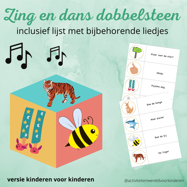 Kinderen voor kinderen - Zing en dans dobbelsteen