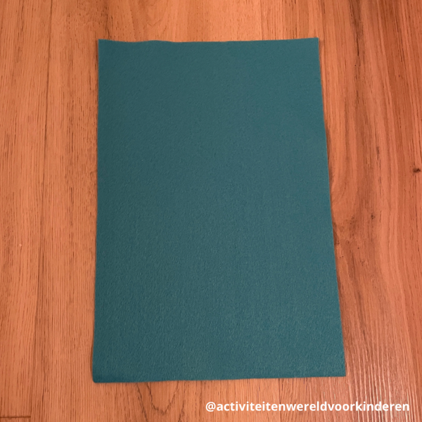 Doe het zelf tovertaart - vilt A4 BLAUW