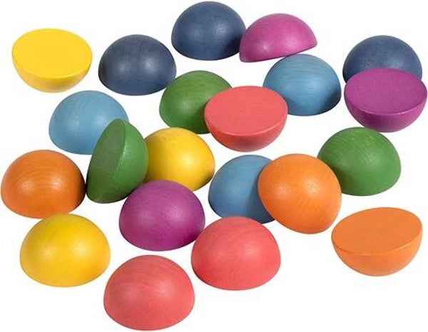 TickiT regenboog houten halve bollen