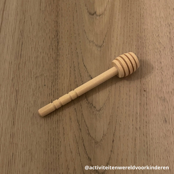 Houten honing lepel - 10cm