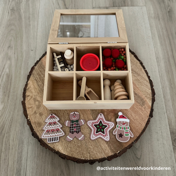 Sensorische ontdekbox - kerst