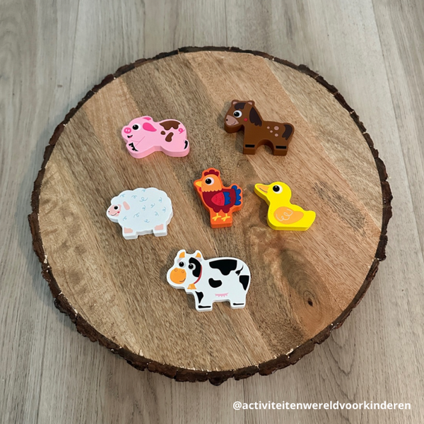 Traktatie & cadeau zakje - Boerderijdieren (groot)