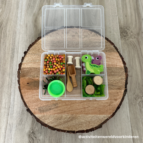 Sensorische reisbox - dino’s 2