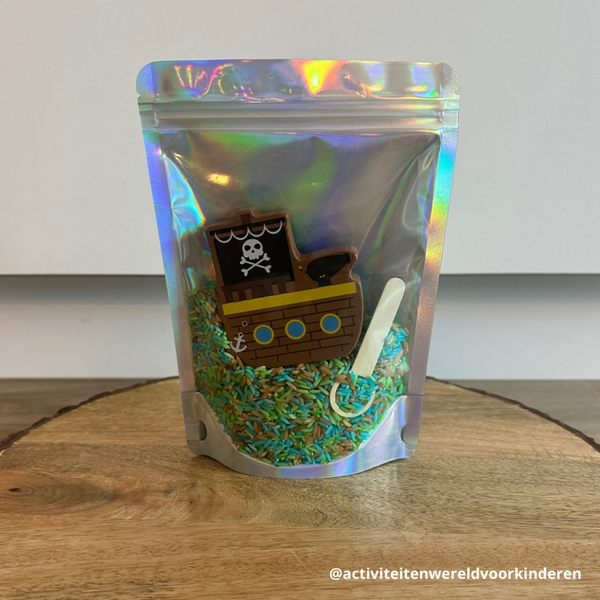 Traktatie & cadeau zakje - Piraten (groot)