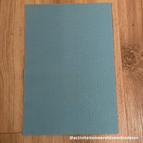 Doe het zelf tovertaart - vilt A4 LICHT BLAUW
