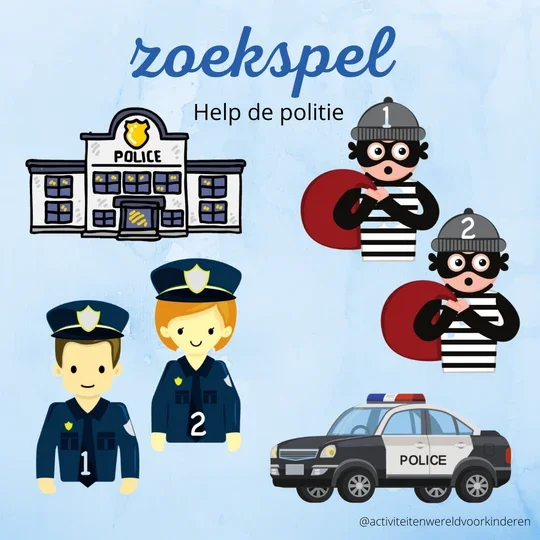 Politie - Help de politie peuters
