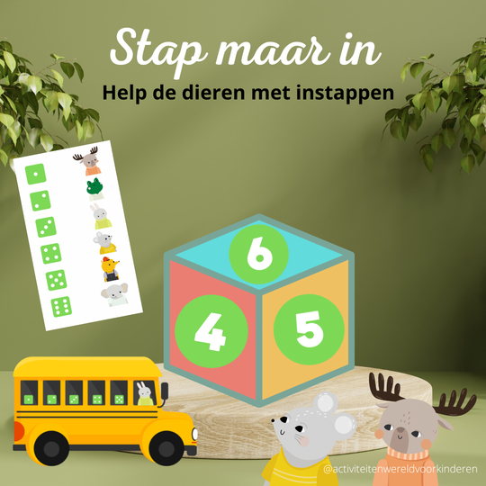 Dobbelsteen - stap maar in (tellen 1 t/m 6)