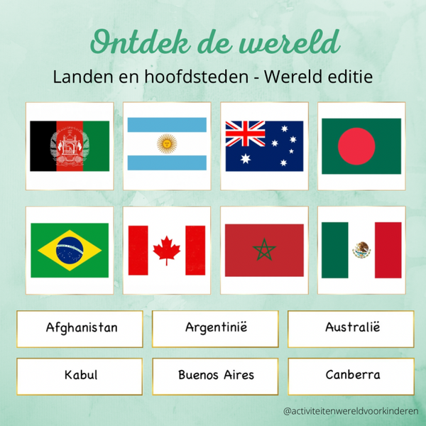 Van welke land is de vlag? - Wereld editie