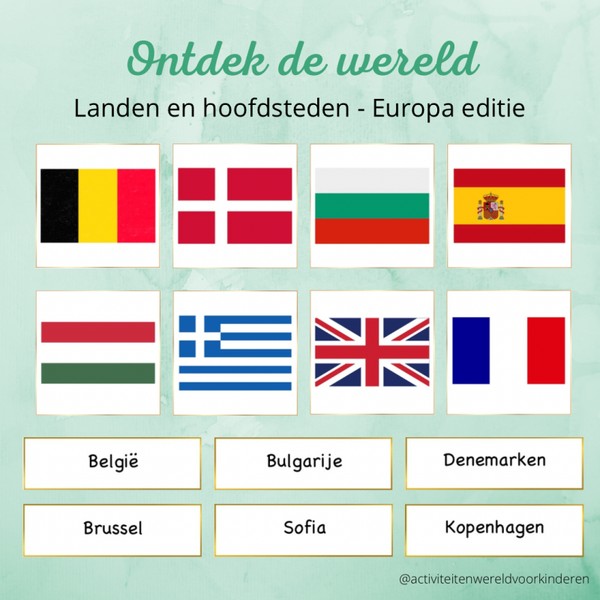 Van welk land is de vlag - Europa editie