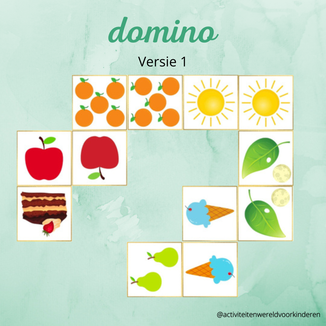 De hongerige rups - Domino versie 1