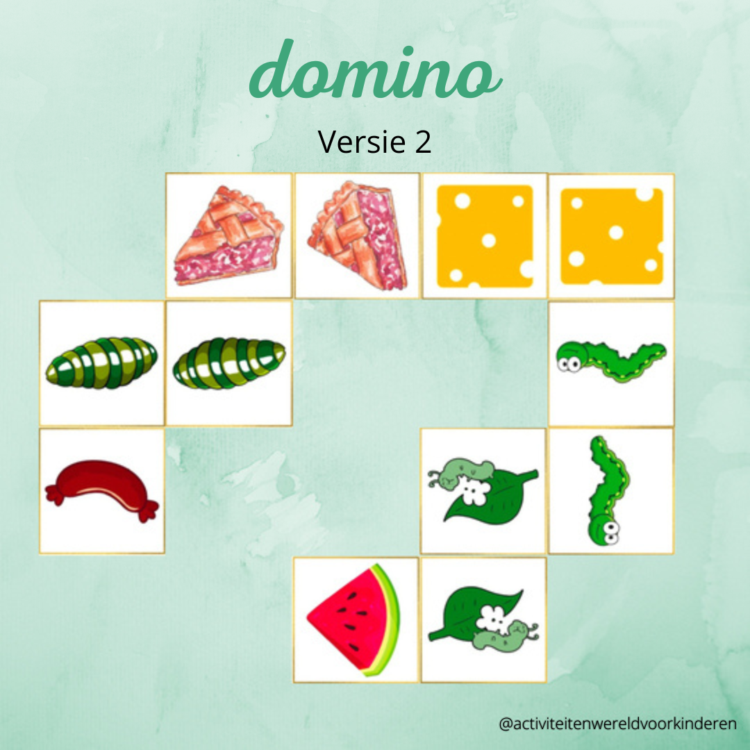 De hongerige rups - Domino versie 2