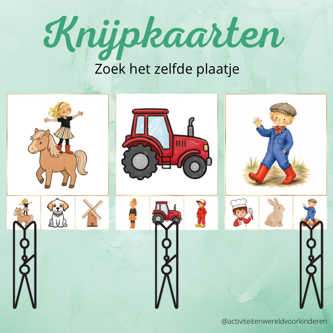 Boer Boris, dans met mij! - knijpkaarten zelfde plaatje