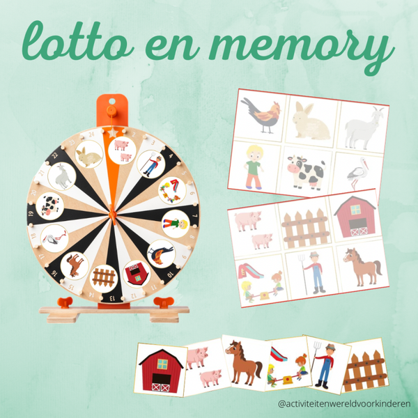Een nieuw vriendje op de boerderij - Lotto/memory