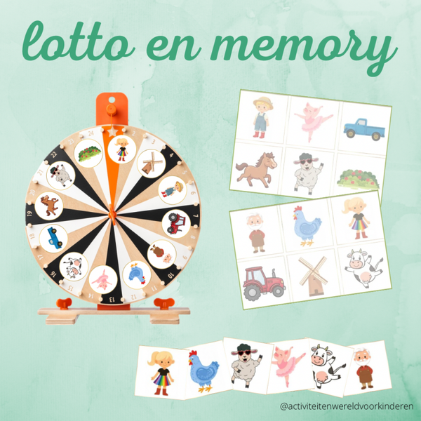 Dansen op de boerderij - Lotto en Memory