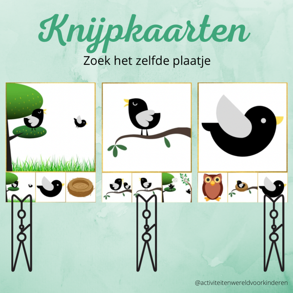 Coco kan het! - knijpkaarten zelfde plaatje