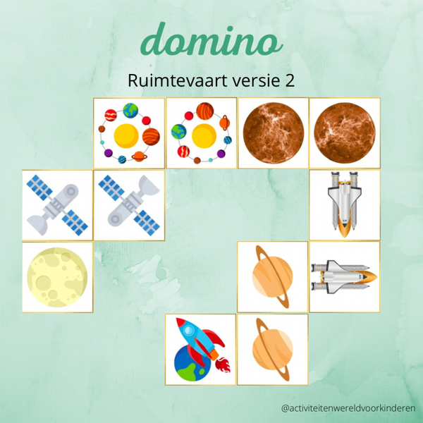 Ruimtevaart - domino versie 2