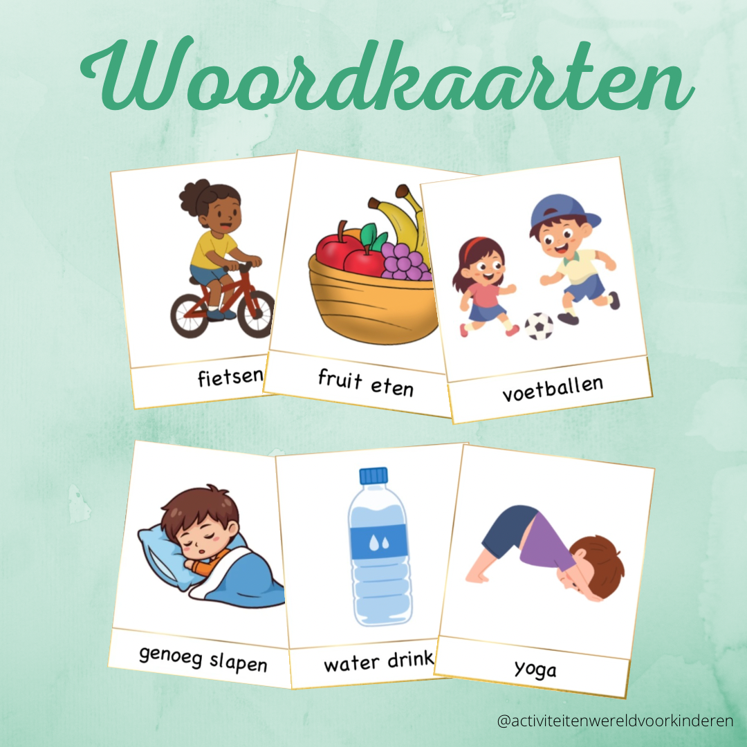 Fit met Puk - woordkaarten