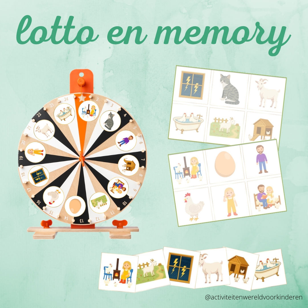 Kom maar, kipjes! - Lotto en Memory
