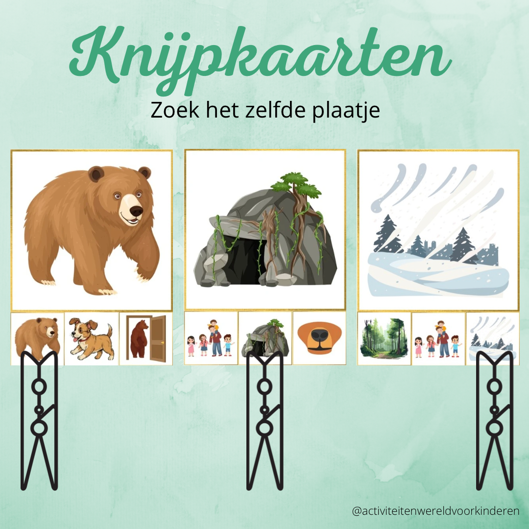 Op berenavontuur - Woordkaarten
