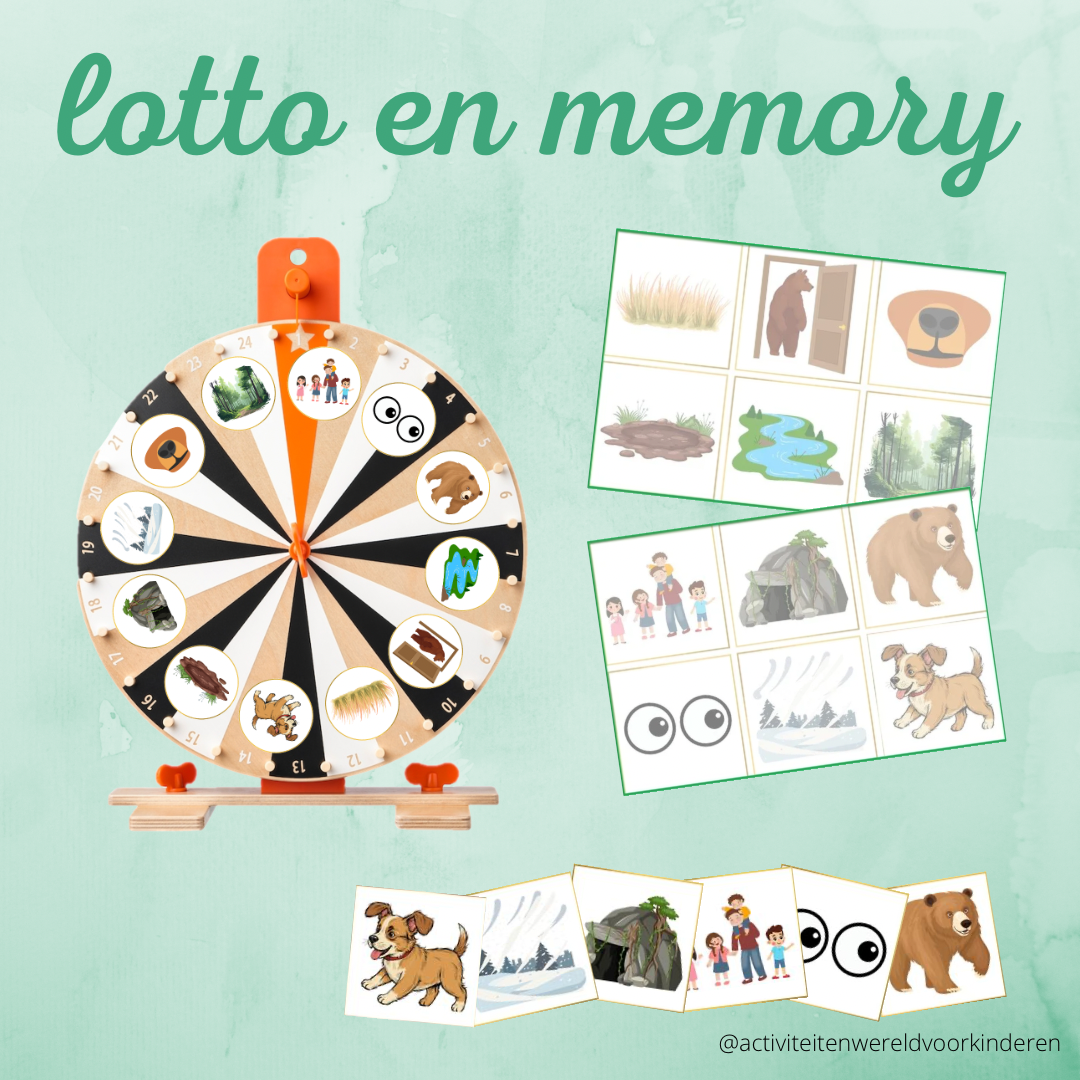 Op berenavontuur - Lotto/memory