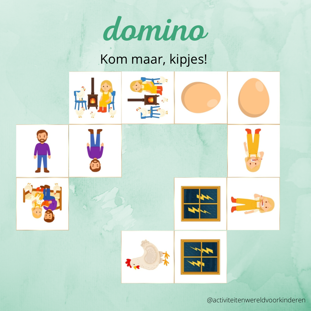 Kom maar, kipjes! - Domino