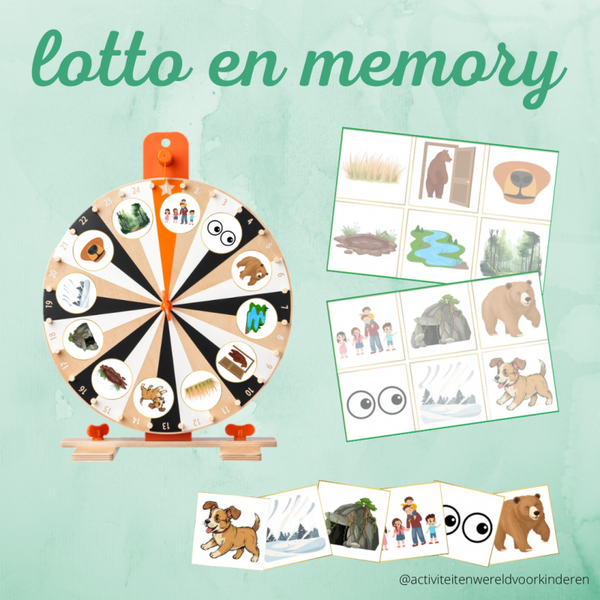 Op berenavontuur - Lotto/memory