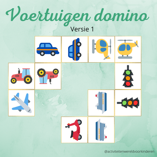 Voertuigen - domino versie 1