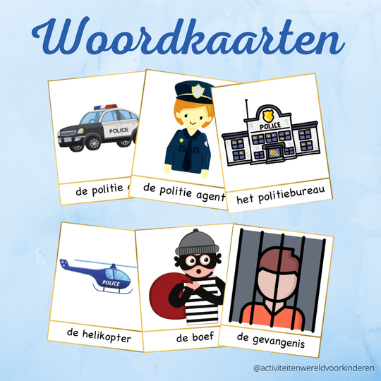 Politie - woordkaarten
